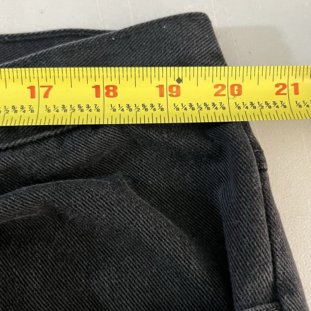Vintage Open Trails Straight Leg Jeans Men's 40x29 Black 100% Cotton Relaxed 90s - Picture 8 of 10